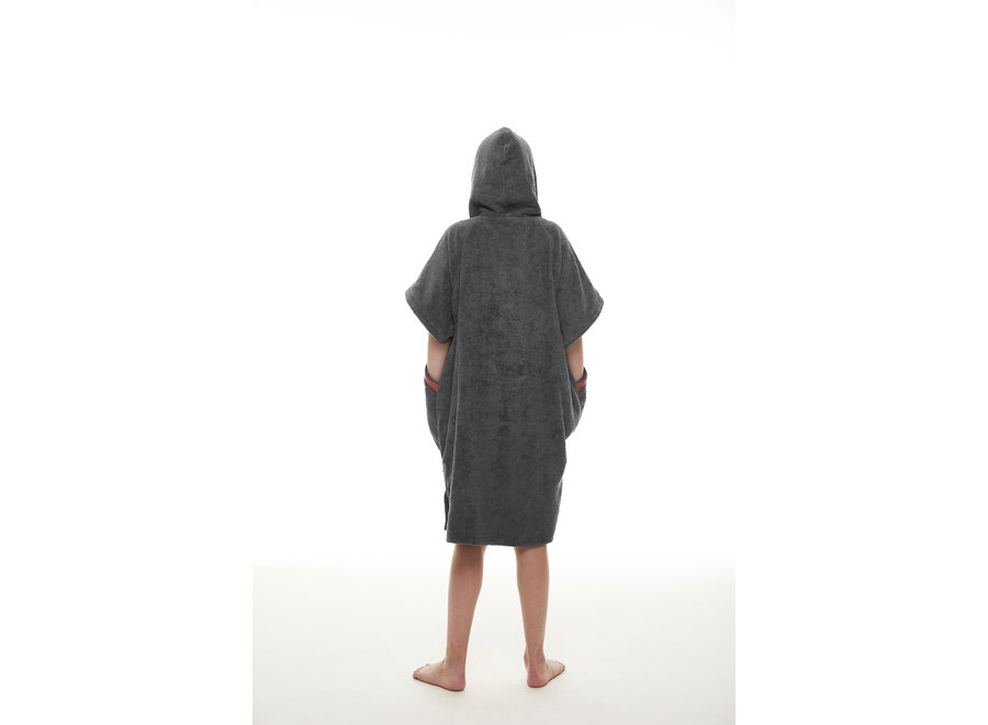 Red Paddle Co Kids Luxury Towelling Change Robe - Grey