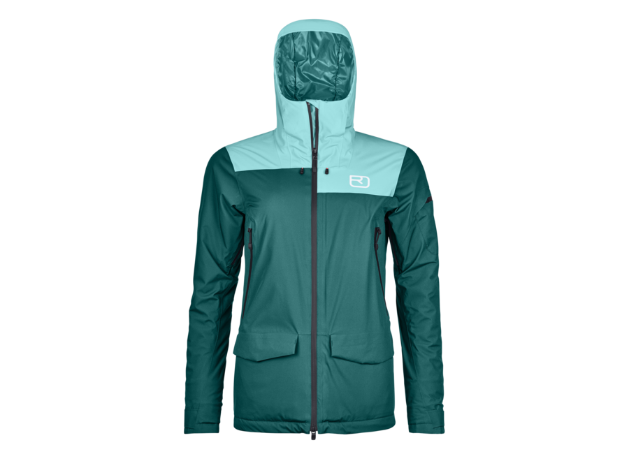 Ortovox 2L Swisswool Sedrun Jacket Wm'S Pacific Green