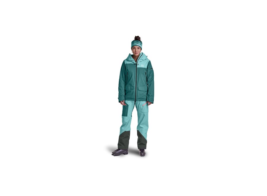 Ortovox 2L Swisswool Sedrun Jacket Wm'S Pacific Green