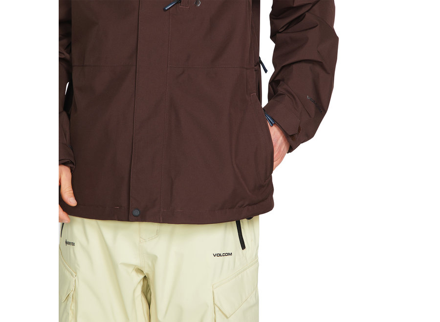 Volcom Dua Ins Gore Jacket Brown