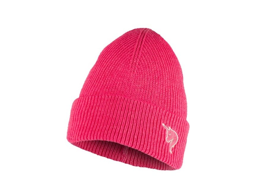 Buff Knitted Hat Melid Flash Pink
