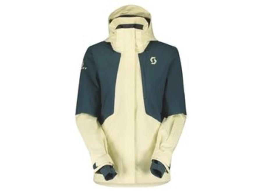 Scott Jacket W's Ultimate Dryo 10 Pale Yellow/Aruba Green - Snowfit