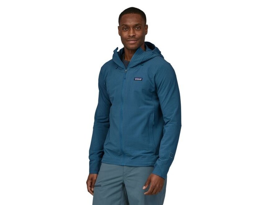 Patagonia M's R1 TechFace Hoody Wavy Blue