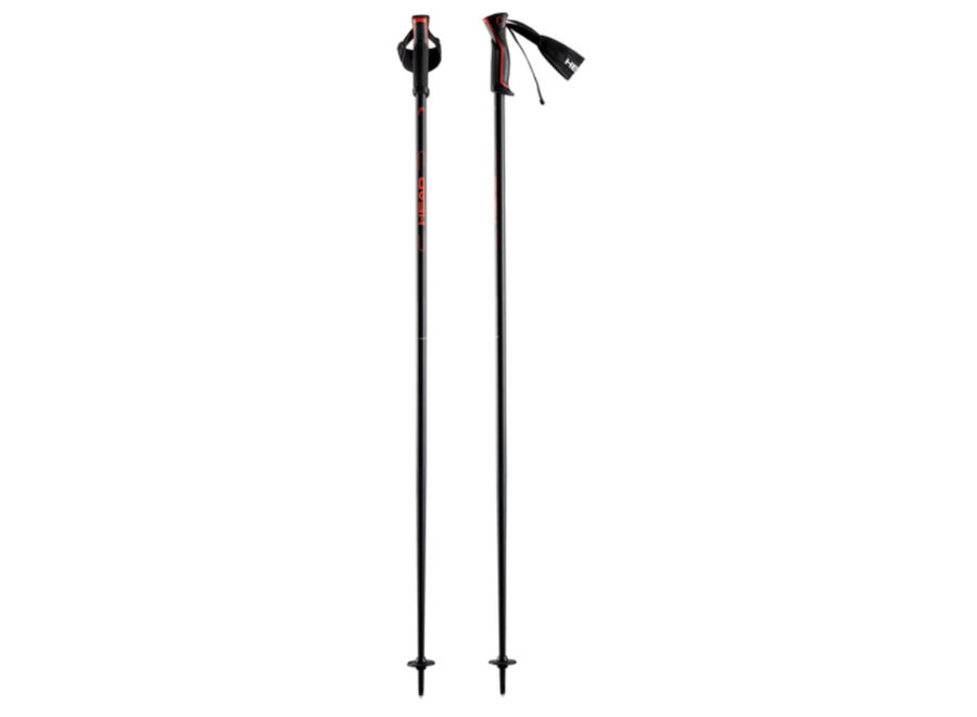 Head Frontside Anthracite Ski Pole Red