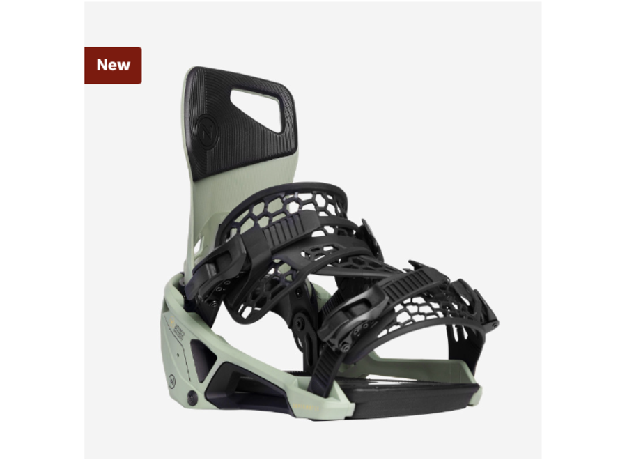 Nidecker Supermatic Premium Snowboard Binding Olive - Snowfit