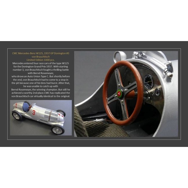 CMC  Mercedes-Benz W125, #3 1937 GP Donington