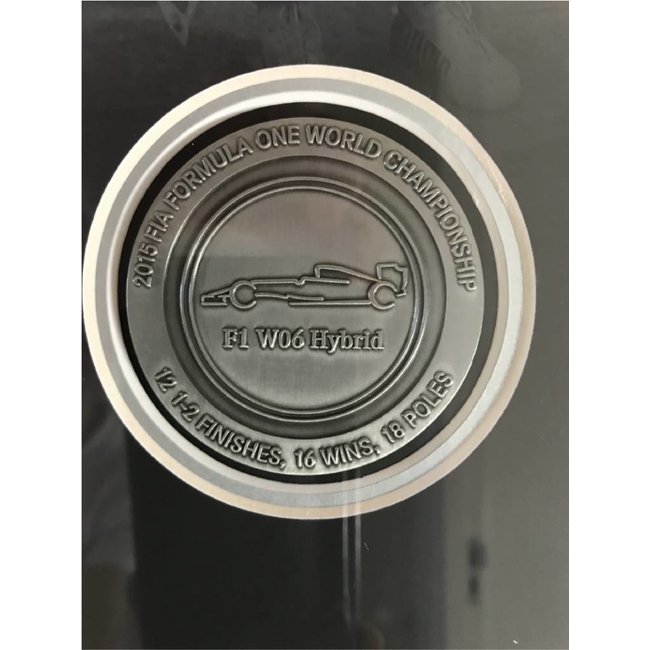 Mercedes ondertekende print Lewis Hamilton en Nico Rosberg 2015