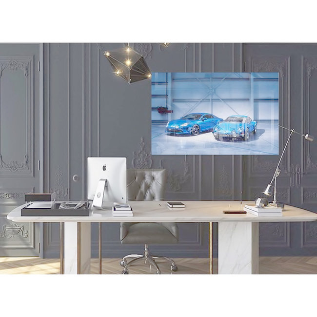 Alpine A310 Heritage op plexiglas