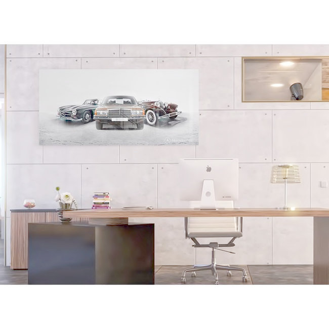 Mercedes Celebration Models print op plexiglas