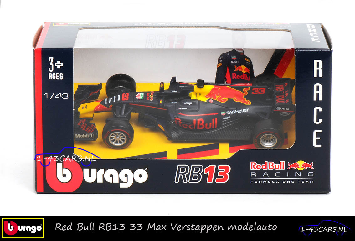 Bburago Max Verstappen Red Bull 1:43 RB13 2017