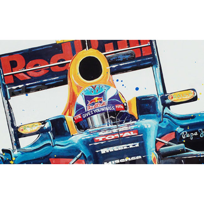 Max Verstappen Litho + Artwork RB12 - 2016 | Red Bull Racing