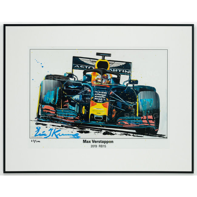 Max Verstappen Litho + Artwork RB15 - 2019 | Red Bull Racing