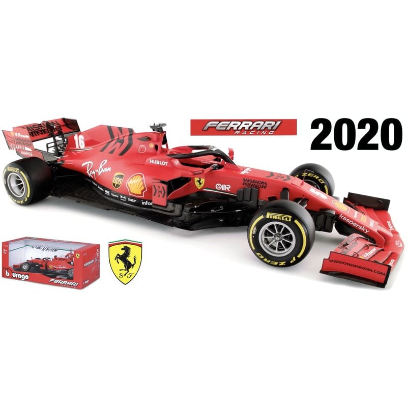 Gouverneur chaos Ontevreden Charles Leclerc 1:18 Bburago Ferrari Schaalmodel 2020 - Racing-Art.nl
