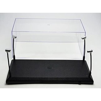 Vitrine zwart 1:18 met LED - Zwart