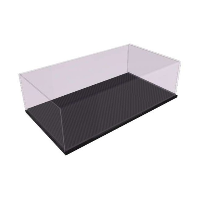 Vitrine plexiglas voor 1:43 model - Carbon fiber effect