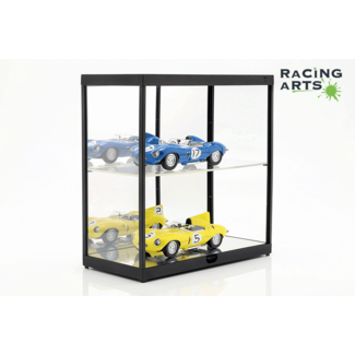 Vitrine Showcase Plexiglass Noire avec Leds 1/43 1/18 et base tournante  Triple9 T9-69929bk - Miniatures Autos Motos