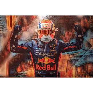 Max Verstappen GlitchART - David Vijsma 40x60cm