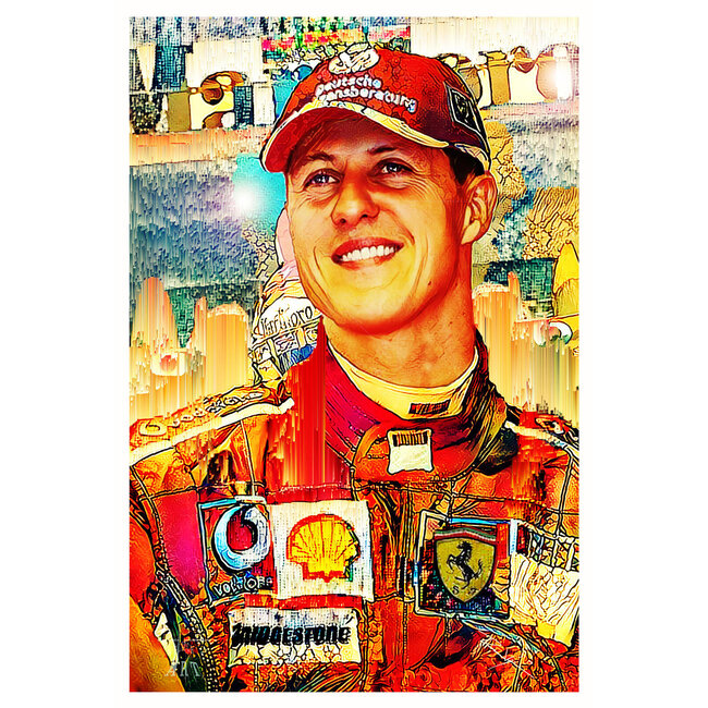 Michael Schumacher GlitchART - David Vijsma