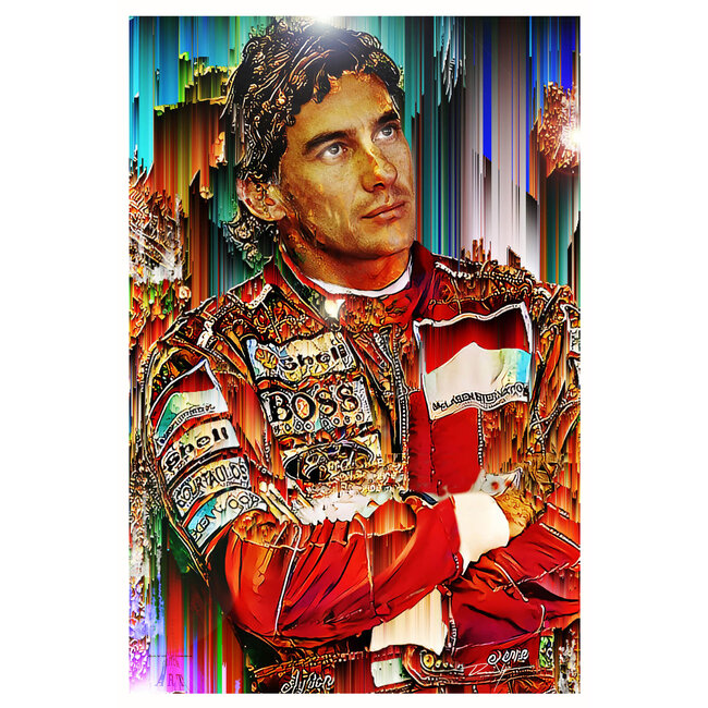 Ayrton Senna GlitchART - David Vijsma