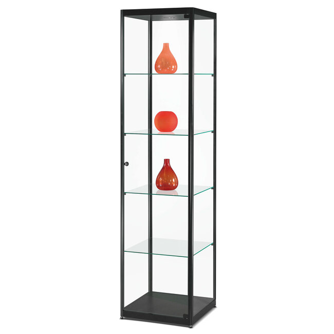 Vitrinekast  Aluminum/Glas in diverse maten