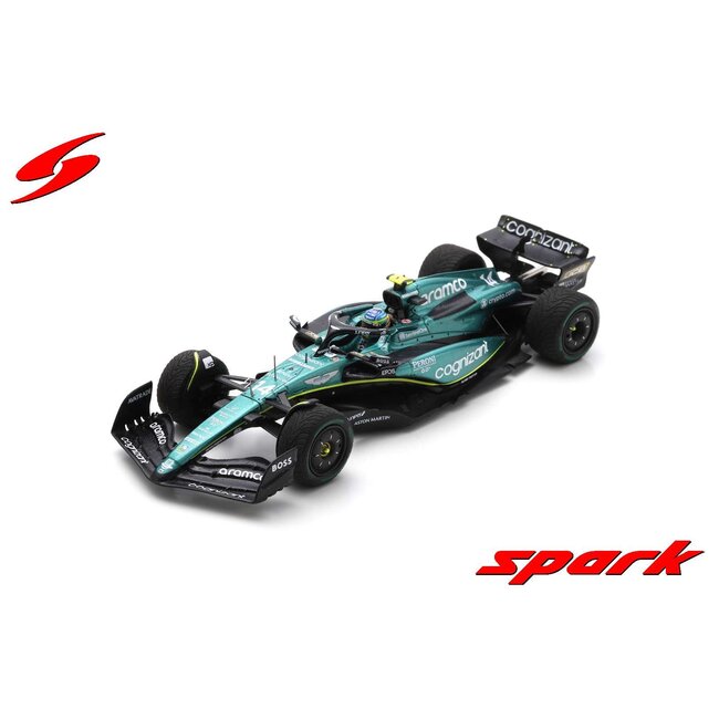 Spark 2023 Aston Martin modelauto 1:43 Fernando Alonso - Monaco - Copy