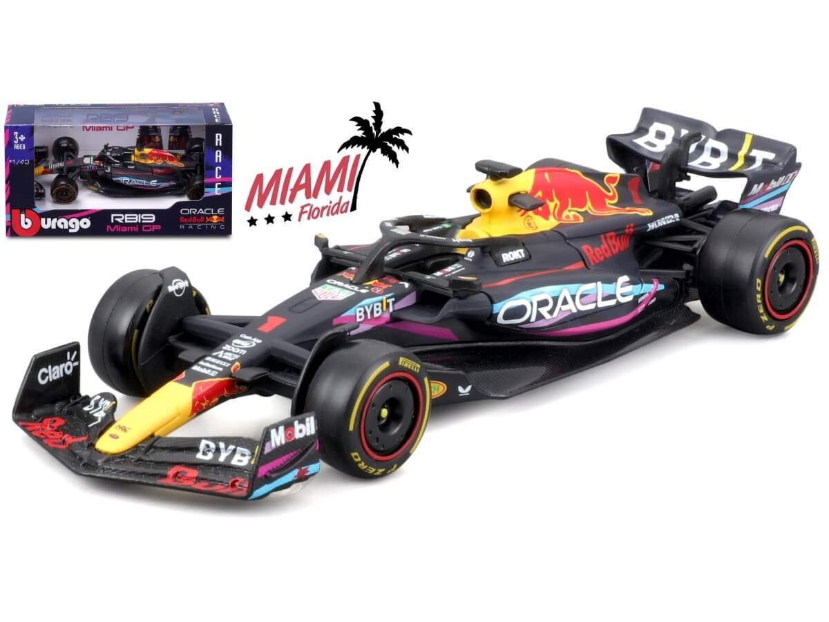 Red Bull Racing RB19 #1 Max Verstappen | Winner Miami GP Bburago 1