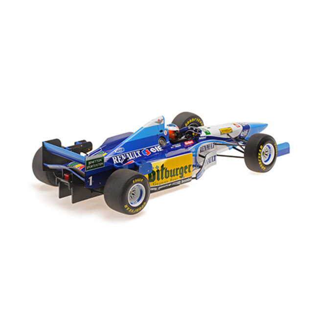 Minichamps Schaalmodel 1:12 Michael Schumacher - Worldchampion 1995 - Benneton Ford B195