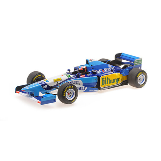 Minichamps Schaalmodel 1:12 Michael Schumacher - Worldchampion 1995 - Benneton Ford B195