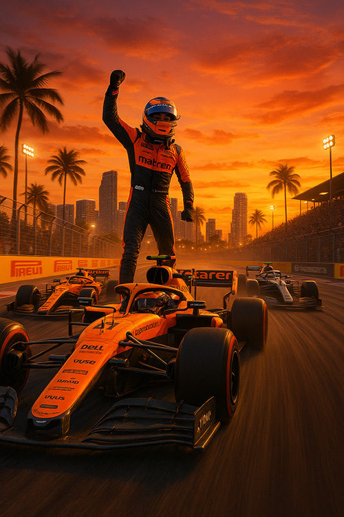 McLaren schittert in Miami: Piastri pakt derde zege op rij