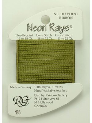 Rainbow Gallery Neon Rays Avocado - Rainbow Gallery