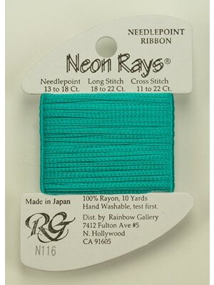 Rainbow Gallery Neon Rays Dark Sea Foam - Rainbow Gallery