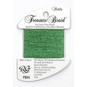 Rainbow Gallery Petite Treasure Braid Green - Rainbow Gallery