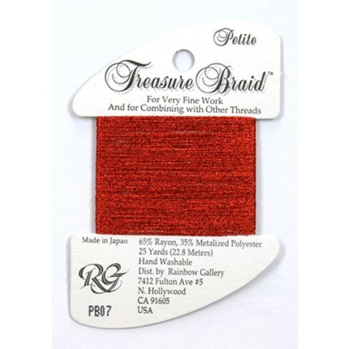 Rainbow Gallery Petite Treasure Braid Red - Rainbow Gallery Rainbow Gallery Petite Treasure Braid Red - Rainbow Gallery