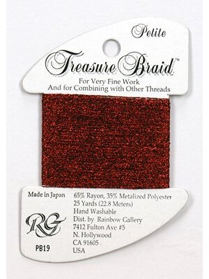 Rainbow Gallery Petite Treasure Braid Ruby - Rainbow Gallery