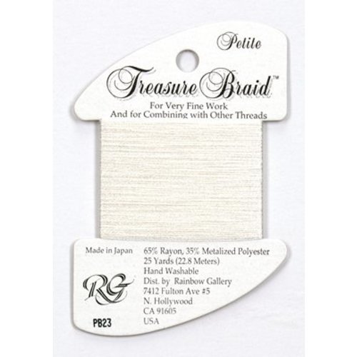Rainbow Gallery Petite Treasure Braid White - Rainbow Gallery Rainbow Gallery Petite Treasure Braid White - Rainbow Gallery