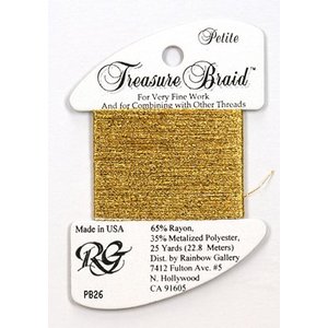 Rainbow Gallery Petite Treasure Braid Yellow Gold - Rainbow Gallery