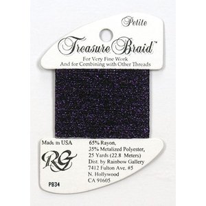 Rainbow Gallery Petite Treasure Braid Deep Purple - Rainbow Gallery