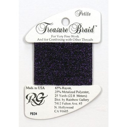 Rainbow Gallery Petite Treasure Braid Deep Purple - Rainbow Gallery