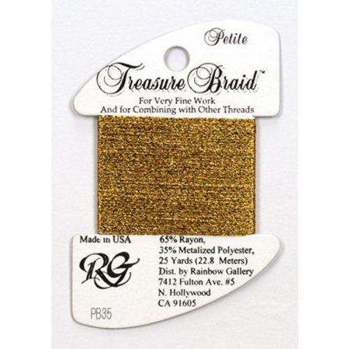 Rainbow Gallery Petite Treasure Braid Lite Antique Gold - Rainbow Gallery Rainbow Gallery Petite Treasure Braid Lite Antique Gold - Rainbow Gallery