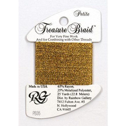 Rainbow Gallery Petite Treasure Braid Lite Antique Gold - Rainbow Gallery