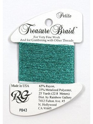 Rainbow Gallery Petite Treasure Braid Turqoise - Rainbow Gallery