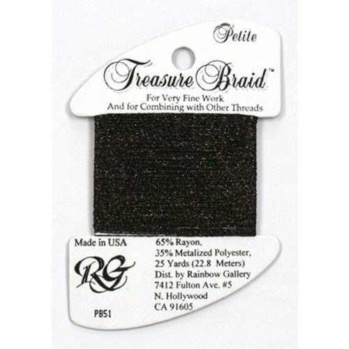 Rainbow Gallery Petite Treasure Braid Dark Chocolate - Rainbow Gallery Rainbow Gallery Petite Treasure Braid Dark Chocolate - Rainbow Gallery