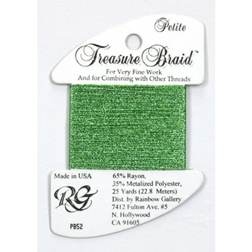 Rainbow Gallery Petite Treasure Braid Lighter Green - Rainbow Gallery Rainbow Gallery Petite Treasure Braid Lighter Green - Rainbow Gallery