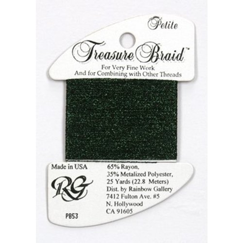 Rainbow Gallery Petite Treasure Braid Midnight Green - Rainbow Gallery