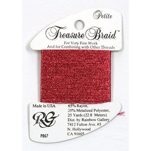 Rainbow Gallery Petite Treasure Braid Raspberry - Rainbow Gallery