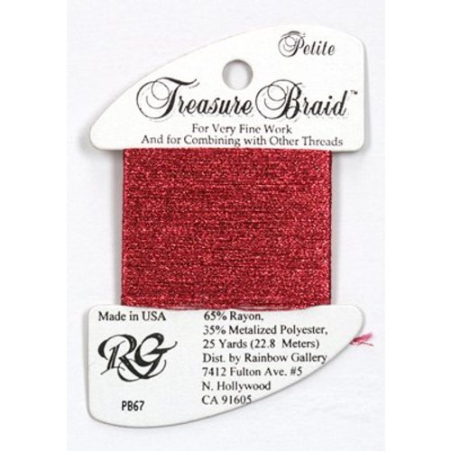 Rainbow Gallery Petite Treasure Braid Raspberry - Rainbow Gallery Rainbow Gallery Petite Treasure Braid Raspberry - Rainbow Gallery