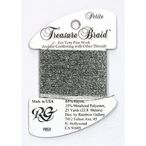 Rainbow Gallery Petite Treasure Braid Black Silver - Rainbow Gallery