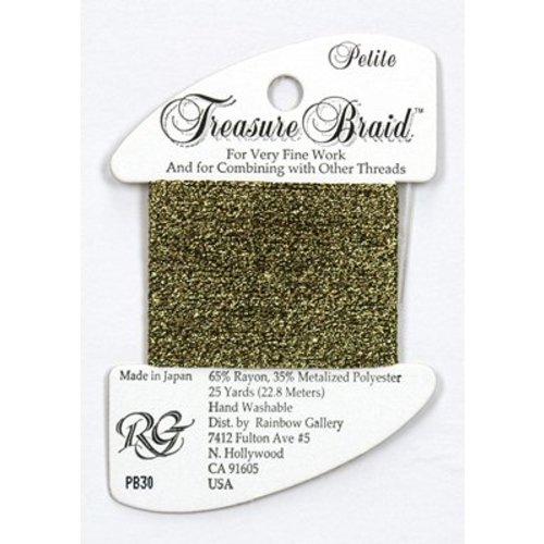 Rainbow Gallery Petite Treasure Braid Antique Gold - Rainbow Gallery