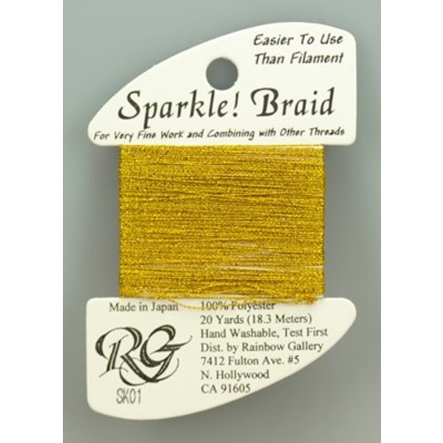 Rainbow Gallery Sparkle Braid Yellow Gold - Rainbow Gallery