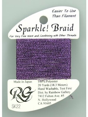 Rainbow Gallery Sparkle Braid Dark purple - Rainbow Gallery